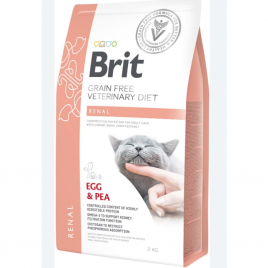 Brit 2 Kg Grain Free Veterinary Diet Renal Yumurta ve Bezelye | Tahılsız Kuru Kedi Maması